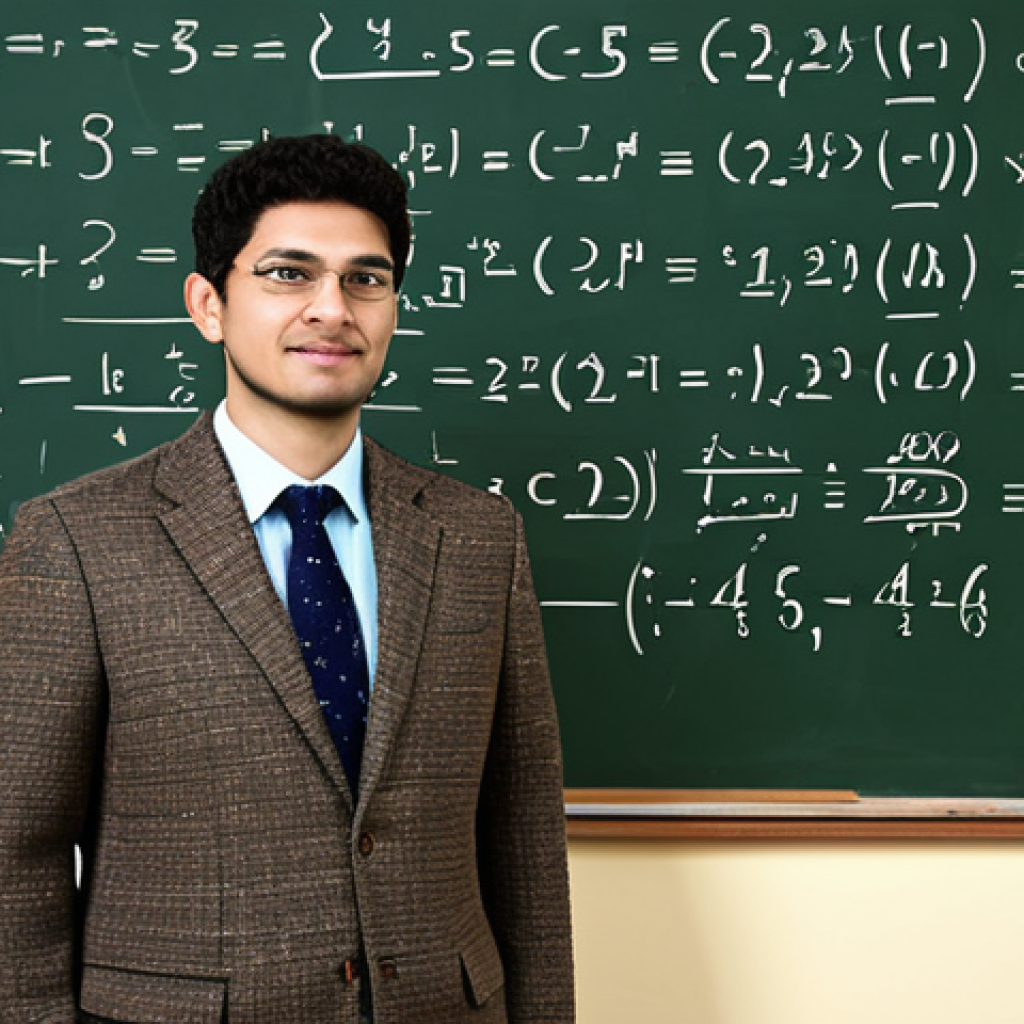 **
"A professional mathematician in a modest tweed suit, standing in front of a chalkboard covered in calculus equations (derivatives, integrals, limits), fully clothed, safe for work, appropriate content, perfect anatomy, correct proportions, family-friendly, academic setting, well-lit."
**