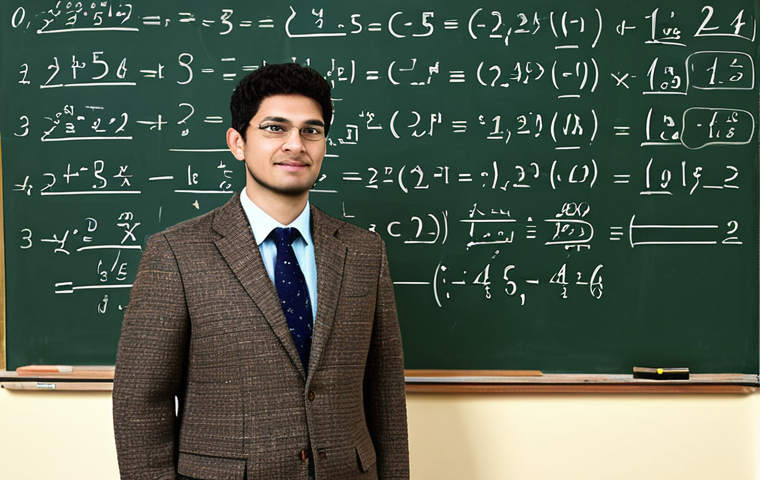 **
"A professional mathematician in a modest tweed suit, standing in front of a chalkboard covered in calculus equations (derivatives, integrals, limits), fully clothed, safe for work, appropriate content, perfect anatomy, correct proportions, family-friendly, academic setting, well-lit."
**