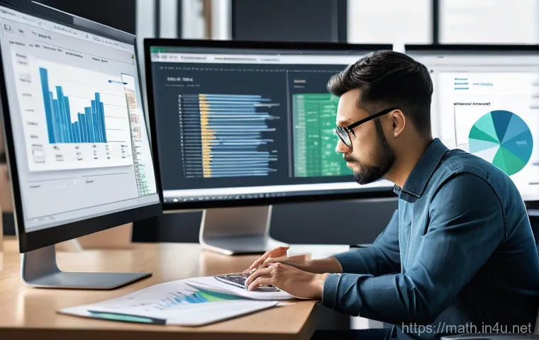 통계적 데이터 분석 - **Prompt 2:** In a sterile yet warm, high-tech medical research lab, a team of diverse medical profe...