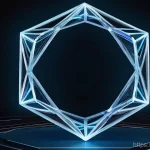 오일러 공식과 다면체 정리 - **Prompt:** A highly detailed conceptual image illustrating the beauty of Euler's Polyhedron Formula...